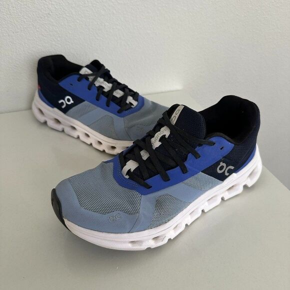ON Running Cloud Cloudrunner Chambray Blue Midnight Running Shoes Women's Size 8 - Picture 2 of 12